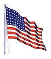 Free Stock Photo: An illustration of a United States flag