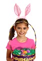 Free Stock Photo: A cute young girl holding an Easter basket