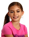 Free Stock Photo: A cute young girl wearing a peace symbol t-shirt