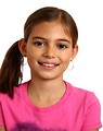 Free Stock Photo: A cute young girl wearing a peace symbol t-shirt