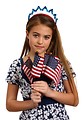 Free Stock Photo: A beautiful young girl dressed for the 4th of July