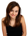 Free Stock Photo: A cute young girl posing on white background