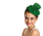 Free Stock Photo: A cute young girl dressed for Saint Patrick