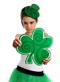 Free Stock Photo: A cute young girl dressed for Saint Patrick