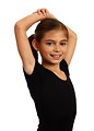 Free Stock Photo: A cute young girl doing exercise and gymnastic poses