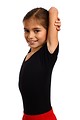 Free Stock Photo: A cute young girl doing exercise and gymnastic poses