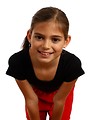 Free Stock Photo: A cute young girl doing exercise and gymnastic poses