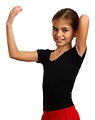 Free Stock Photo: A cute young girl doing exercise and gymnastic poses