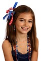 Free Stock Photo: A pretty young girl dressed for the 4th of July