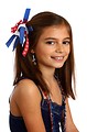 Free Stock Photo: A pretty young girl dressed for the 4th of July