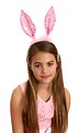 Free Stock Photo: A beautiful young girl wearing pink bunny ears
