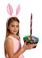 Free Stock Photo: A beautiful young girl celebrating Easter