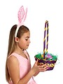 Free Stock Photo: A beautiful young girl celebrating Easter