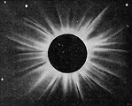Free Stock Photo: Vintage photo of a lunar eclipse