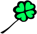 Free Stock Photo: Illustration of a four leaf clover
