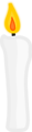 Free Stock Photo: Illustration of a candle with a burning flame