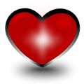 Free Stock Photo: Illustration of a red heart