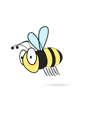 Free Stock Photo: Illustration of a cartoon bee