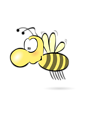 Free Stock Photo: Illustration of a cartoon bee