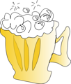 Free Stock Photo: Illustration of a mug of beer