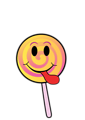 Free Stock Photo: Illustration of a lollipop with a smiley