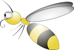 Free Stock Photo: Illustration of a cartoon bee