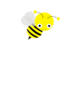 Free Stock Photo: Illustration of a cartoon bee