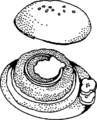 Free Stock Photo: Illustration of a hamburger