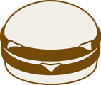 Free Stock Photo: Illustration of a hamburger