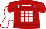 Free Stock Photo: Illustration of a red telephone