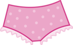 Free Stock Photo: Illustration of pink dotted panties