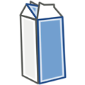 Free Stock Photo: Illustration of a carton of milk