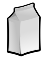 Free Stock Photo: Illustration of a carton of milk