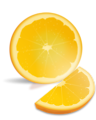 Free Stock Photo: Illustration of an orange slice