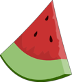 Free Stock Photo: Illustration of a watermelon slice