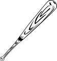 Free Stock Photo: Illustration of a baseball bat