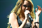 Free Stock Photo: Miley Cyrus singing on stage