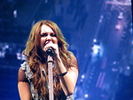 Free Stock Photo: Miley Cyrus singing on stage