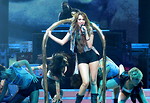 Free Stock Photo: Miley Cyrus singing on stage
