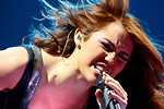 Free Stock Photo: Miley Cyrus singing on stage