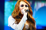 Free Stock Photo: Miley Cyrus singing on stage