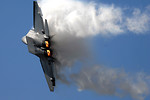 Free Stock Photo: An F-22 Raptor flying in the sky