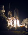 Free Stock Photo: The space shuttle lifting off