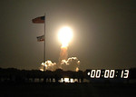 Free Stock Photo: The space shuttle lifting off