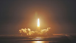 Free Stock Photo: The space shuttle lifting off
