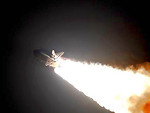 Free Stock Photo: The space shuttle lifting off