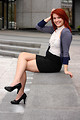 Free Stock Photo: A beautiful young woman in business attire