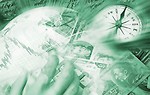 Free Stock Photo: Business collage of money and technology