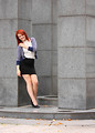 Free Stock Photo: A beautiful young woman in business attire