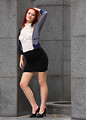 Free Stock Photo: A beautiful young woman in business attire